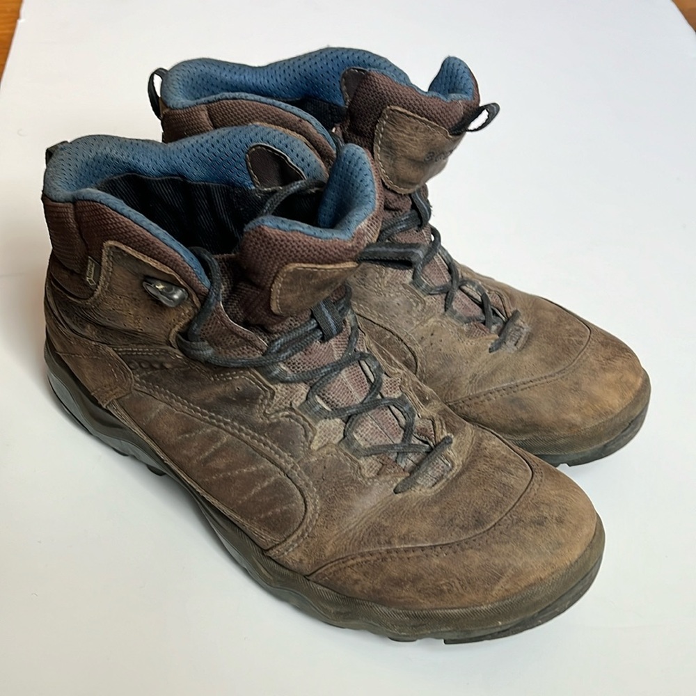 Ecco brand men’s hiking boots, size 42, brown.